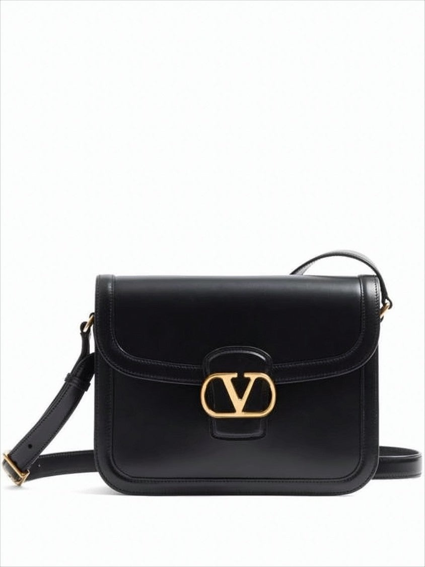 Rectangular Calf Leather Crossbody Bag