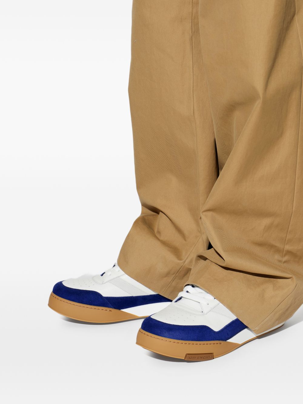 Low-Top Sneakers with Suede Detailing