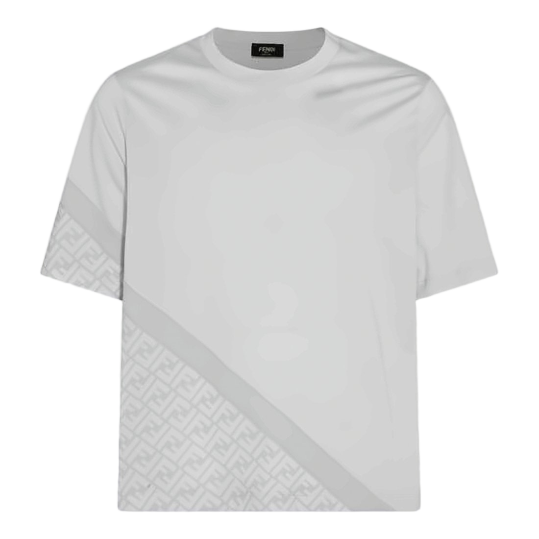Minimalist Short-Sleeve T-Shirt with Tonal Monogram Detail