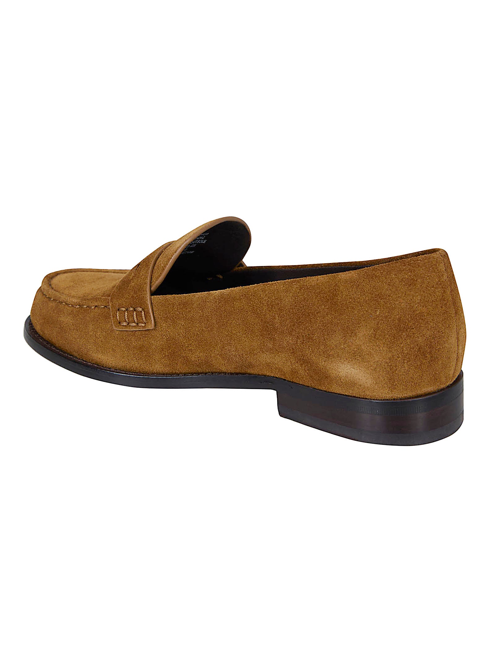 Suede Moccasin-Style Flat Shoes
