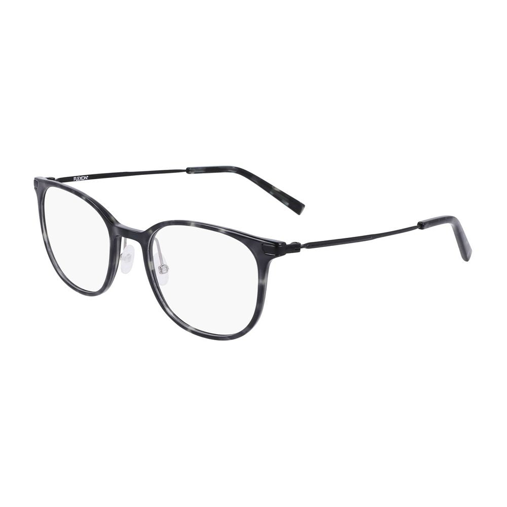Ep8002 Translucent Dark Pattern Square-Rounded Sunglasses
