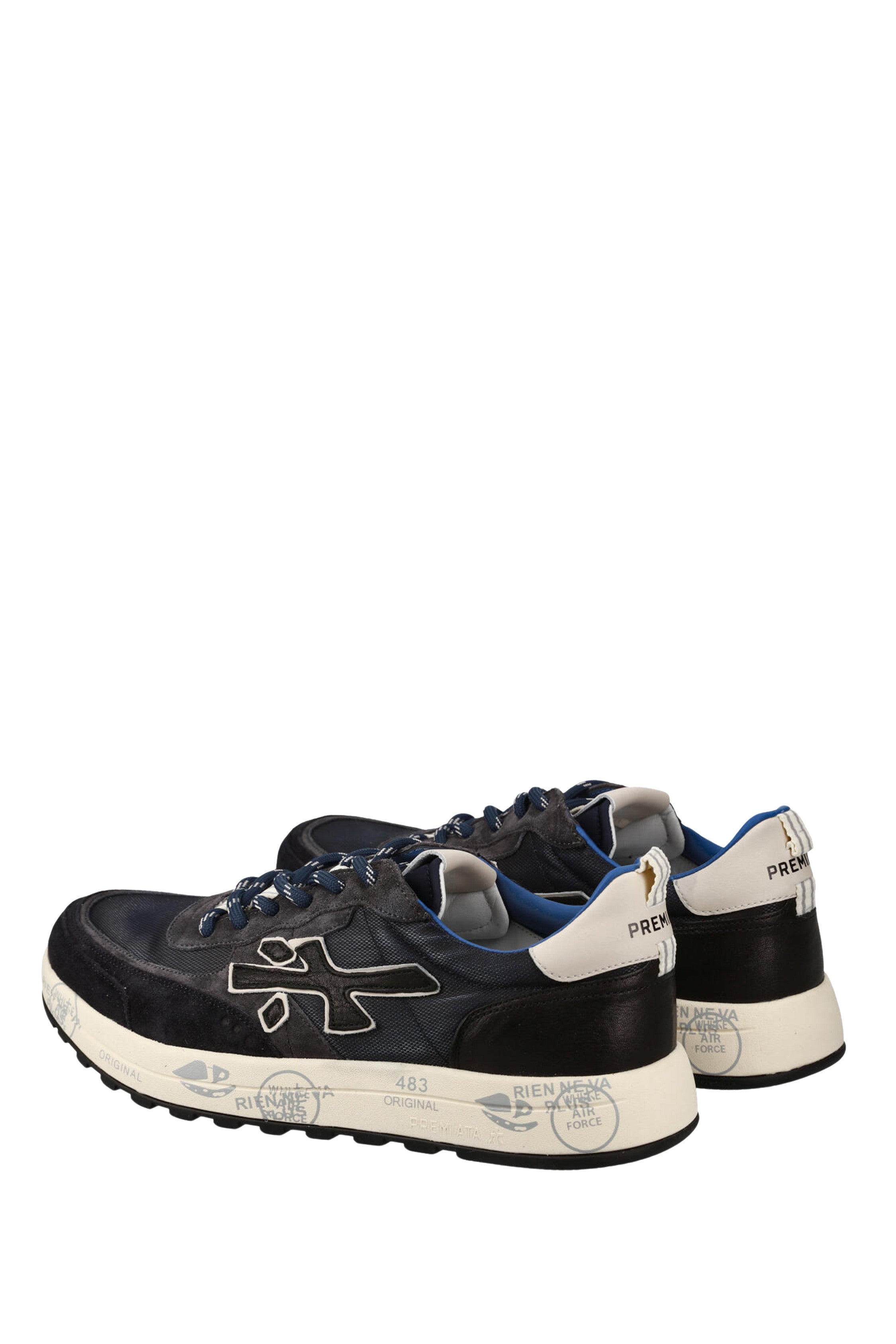 Black Nous Leather Running Sneakers
