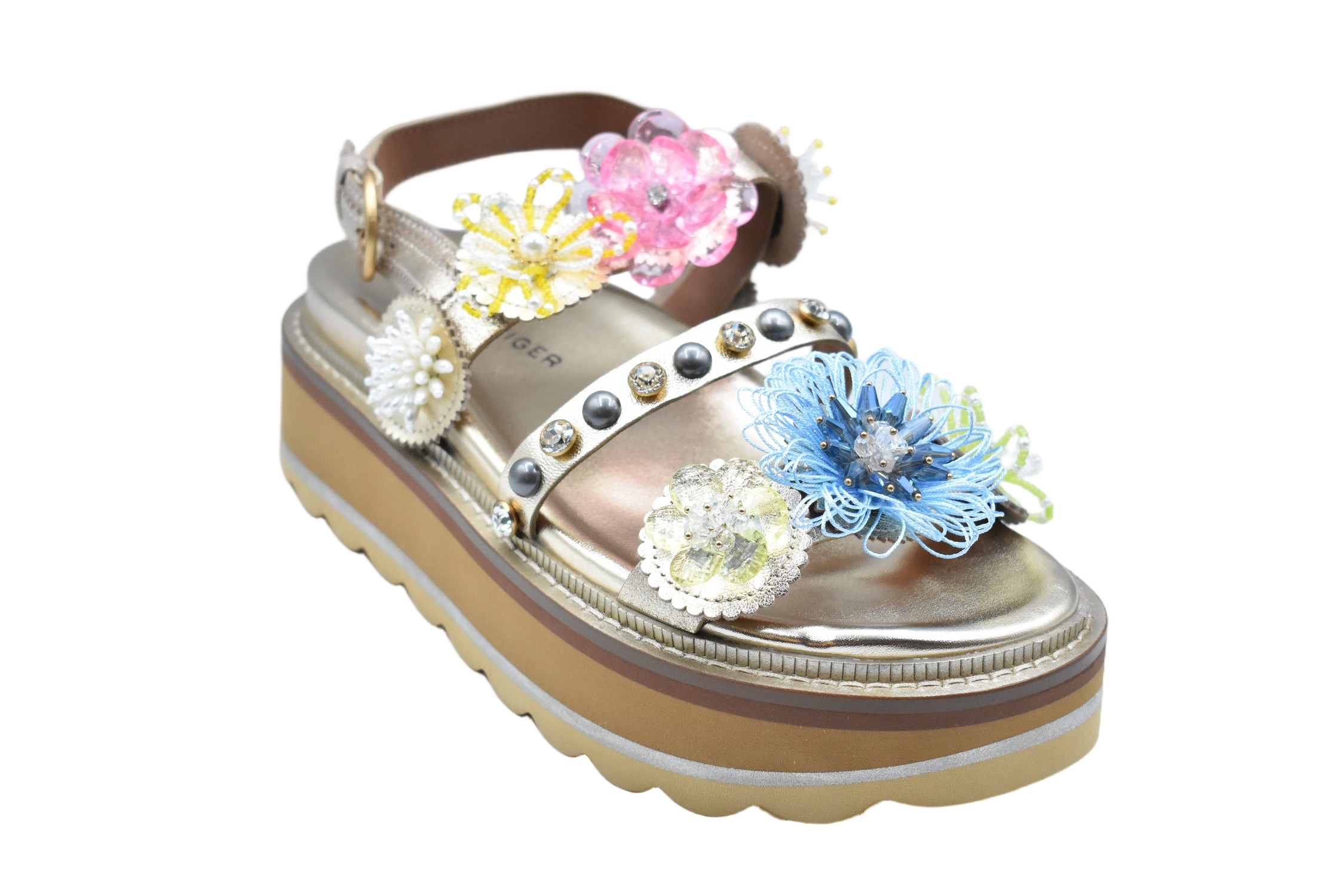 Metallic Gold Platform Sandals