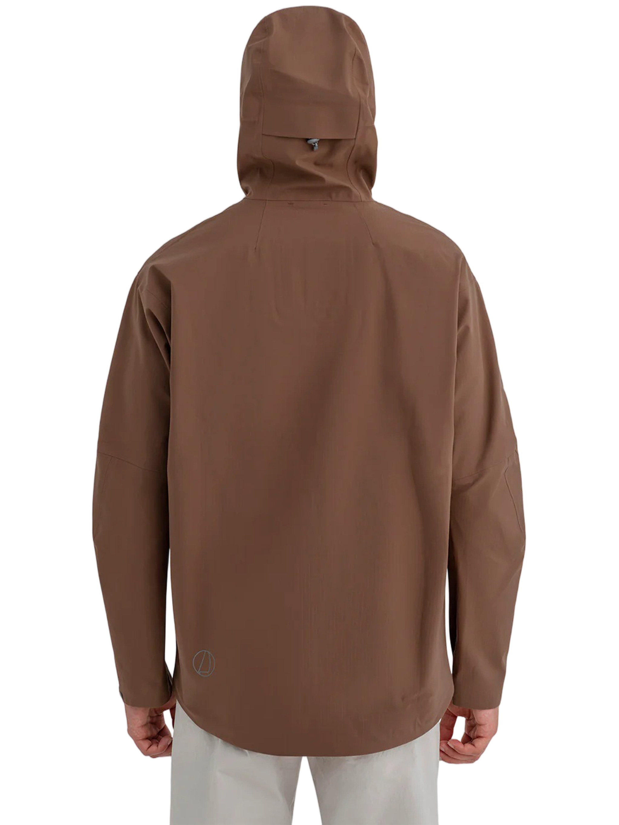 Brown Ranger High Collar Hooded Zip Jacket
