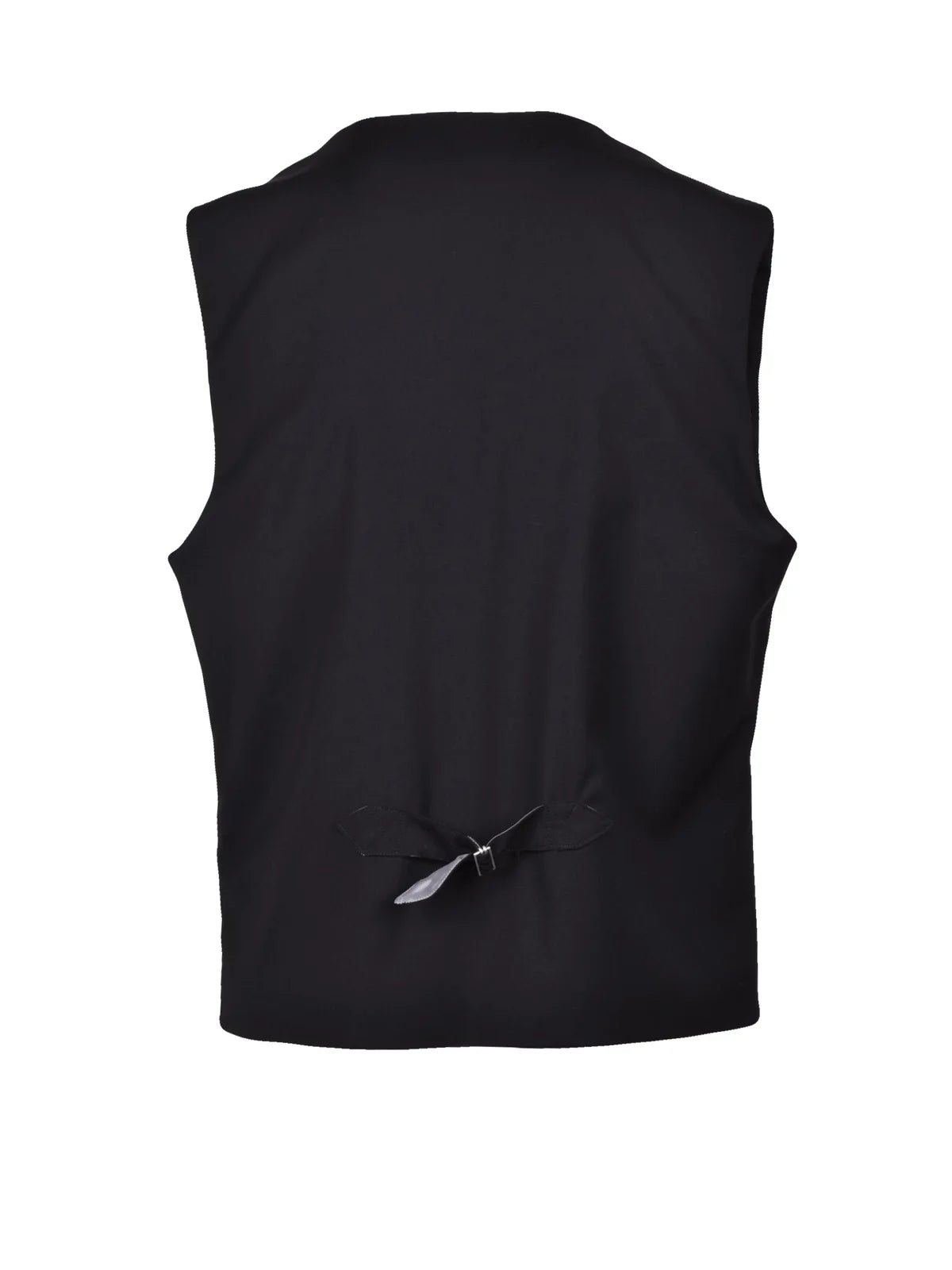 Tailored Double-Breasted Vest with Deep V-Neckline