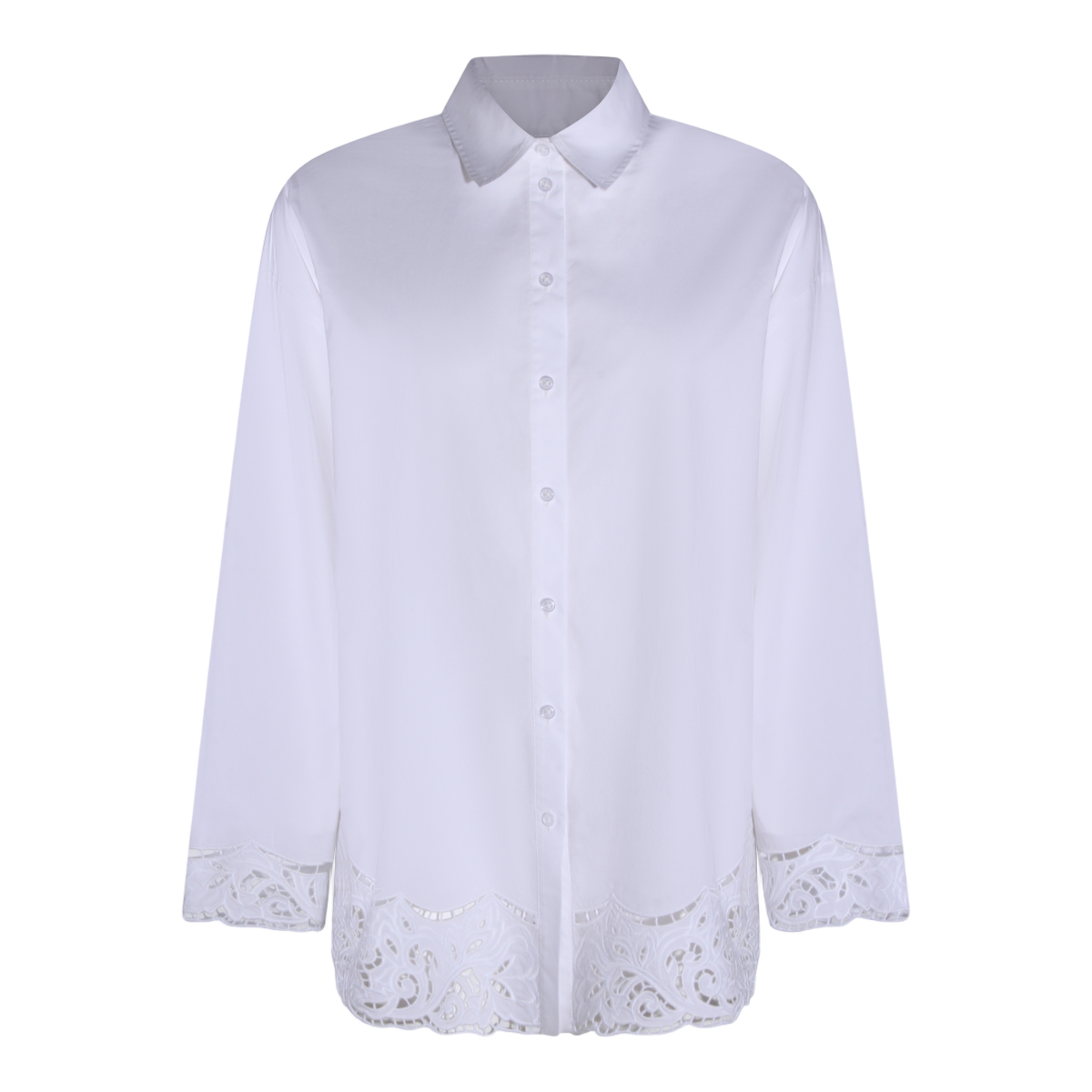 Crisp White Shirt with Structured Collar