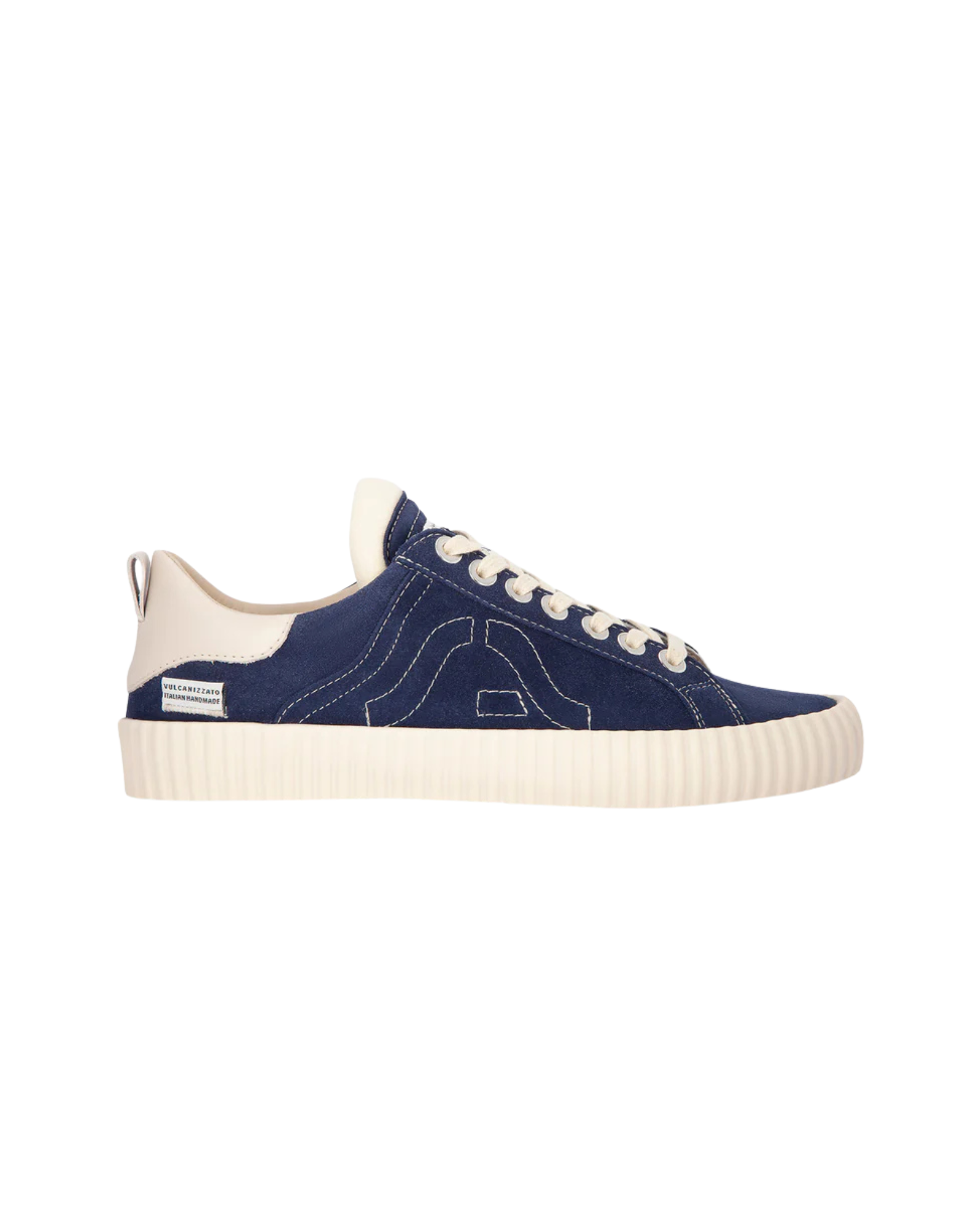 Blue Wavy Suede Sneakers