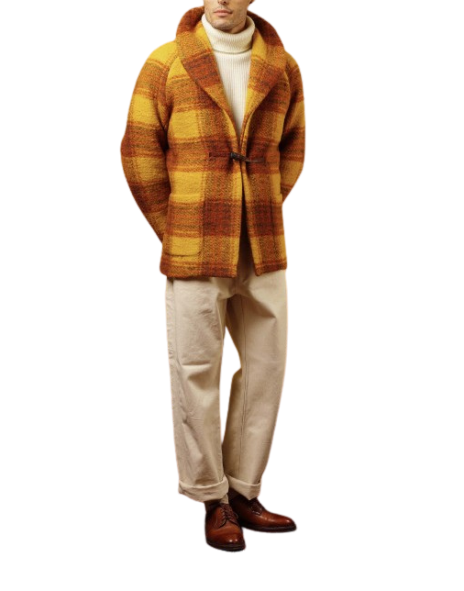 Checked Wool-Blend Jacket