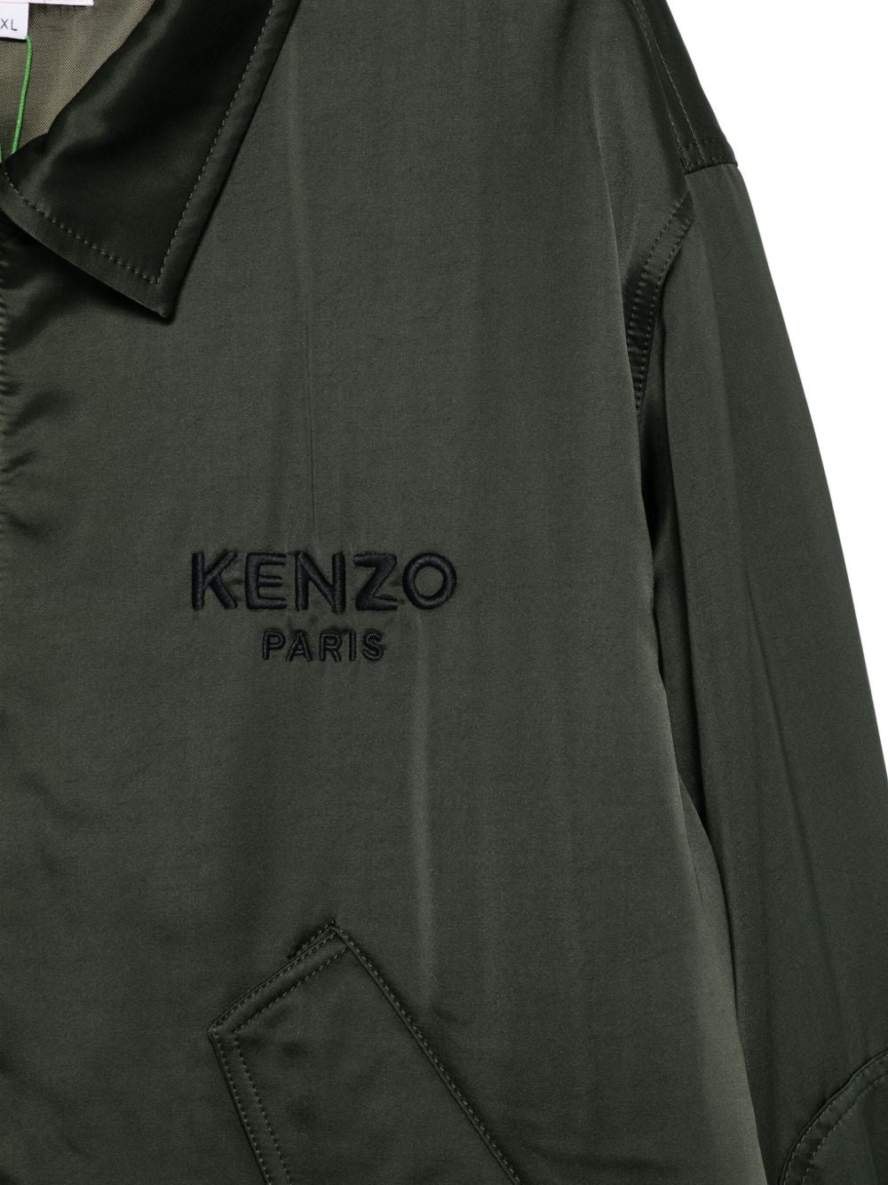 Dark Green Satin Jacket
