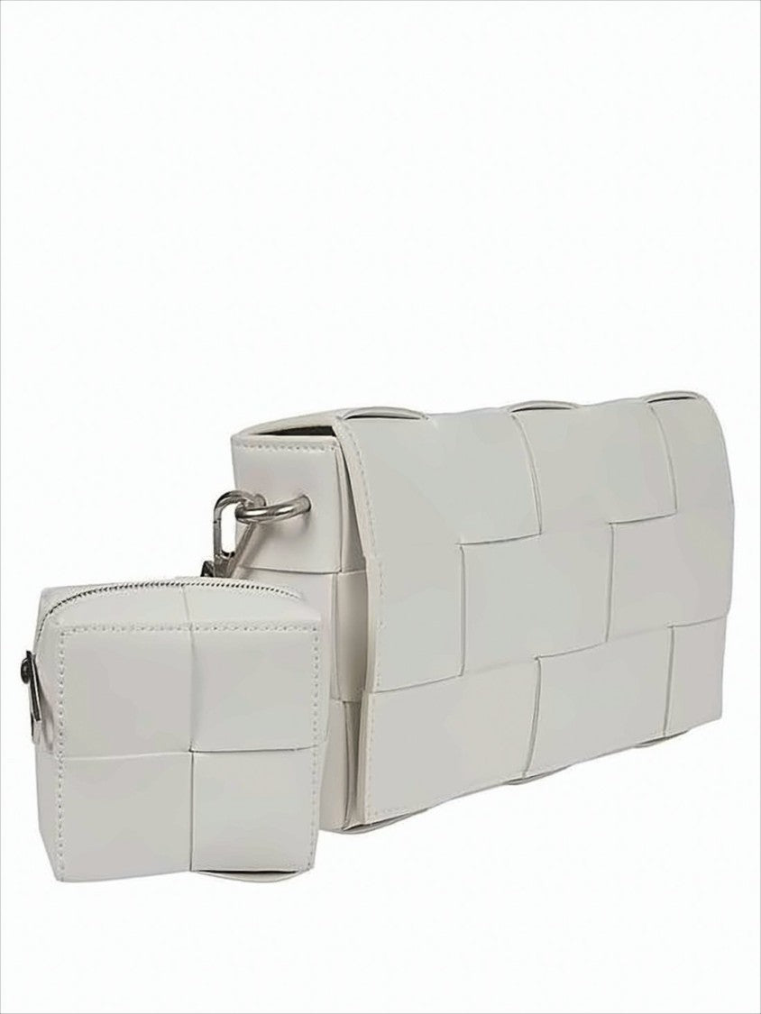 Woven Calf Leather Crossbody Bag