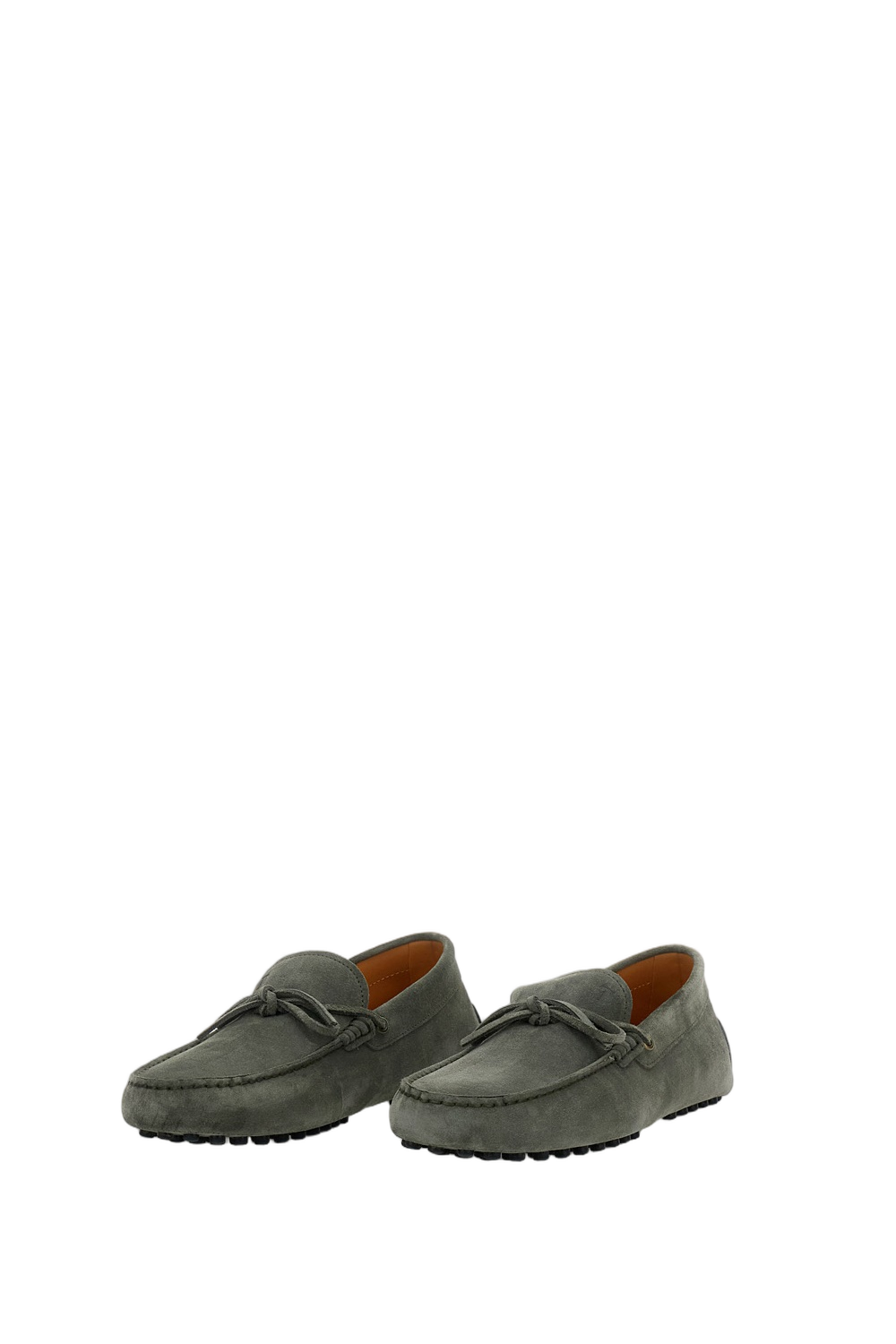 Handcrafted Nubuck Loafers with Signature Pebble Outsole