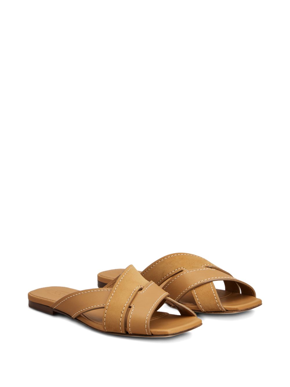 Crisscross Strap Flat Sandals