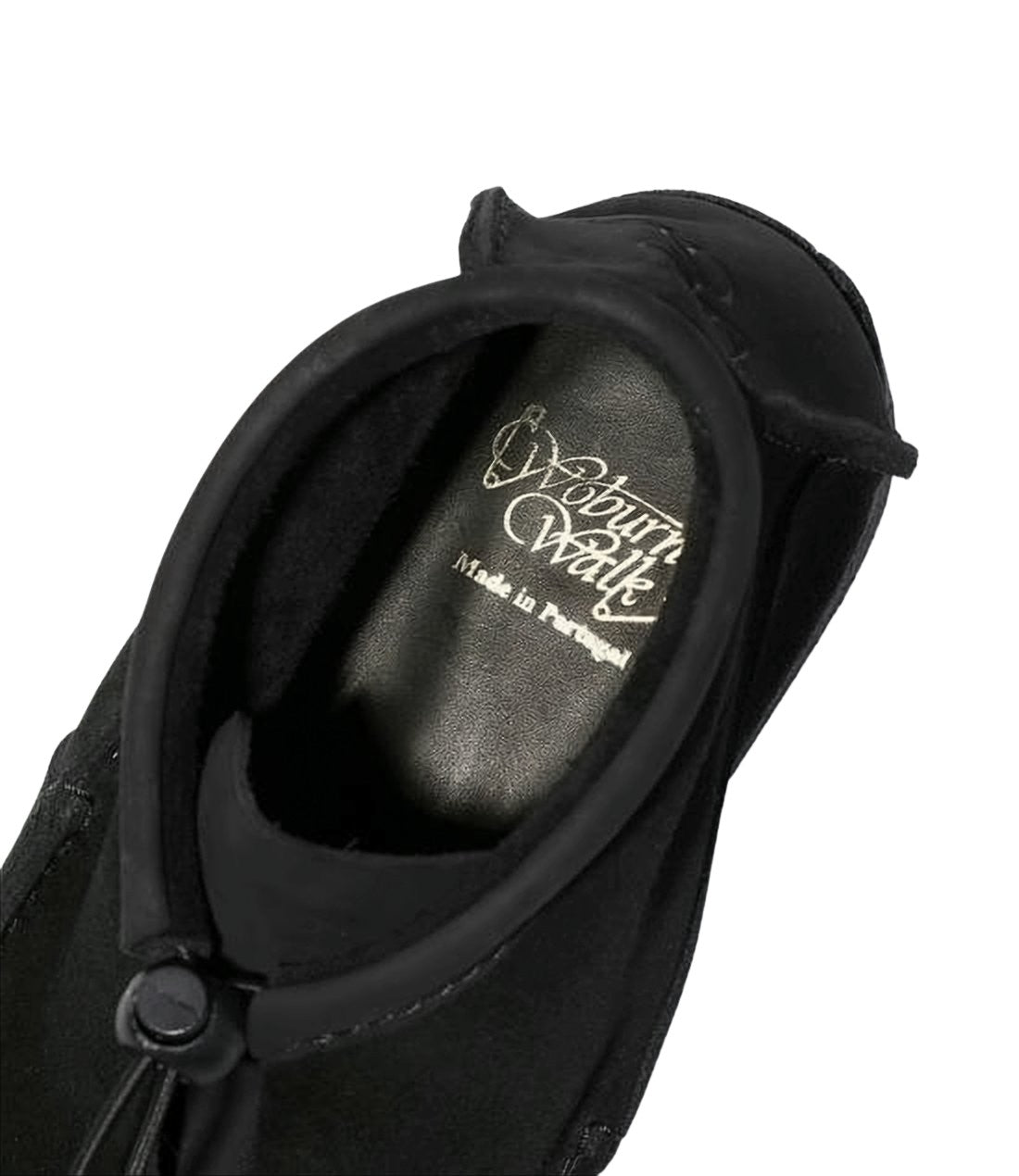 Moccasin-Style Black Suede Loafers with Rubber Sole