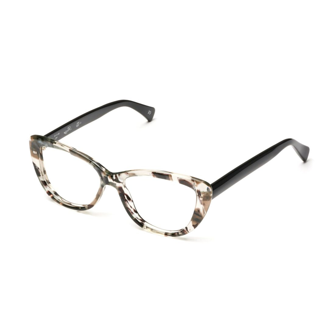 Rosy Cat-Eye Sunglasses with Marbled Frame