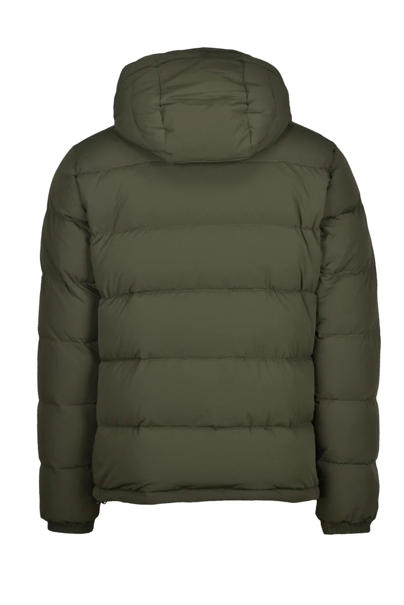 Stretch Down Jacket Zip Pockets - Green