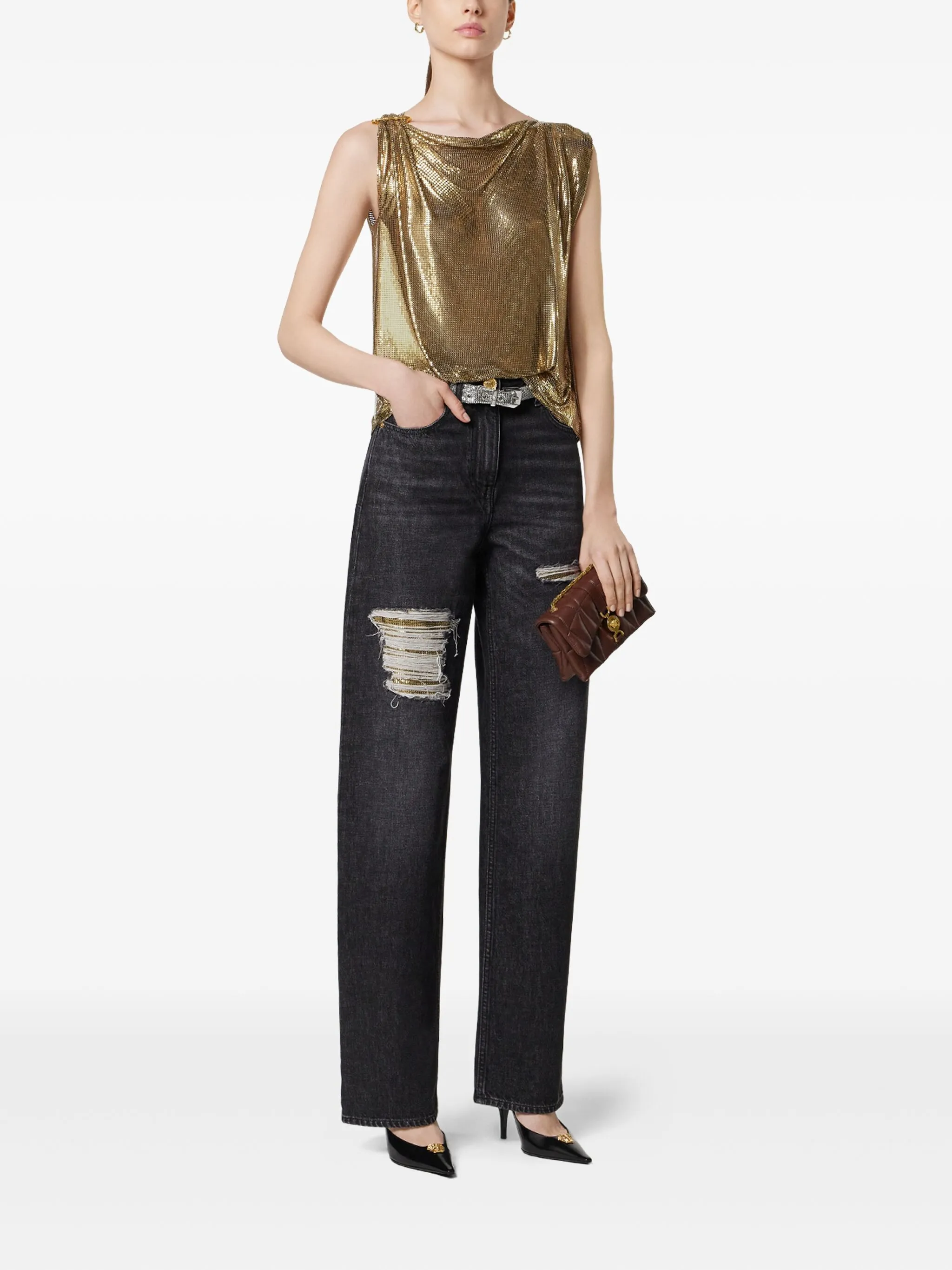 Black Medusa 95 High-Waisted Denim Jeans