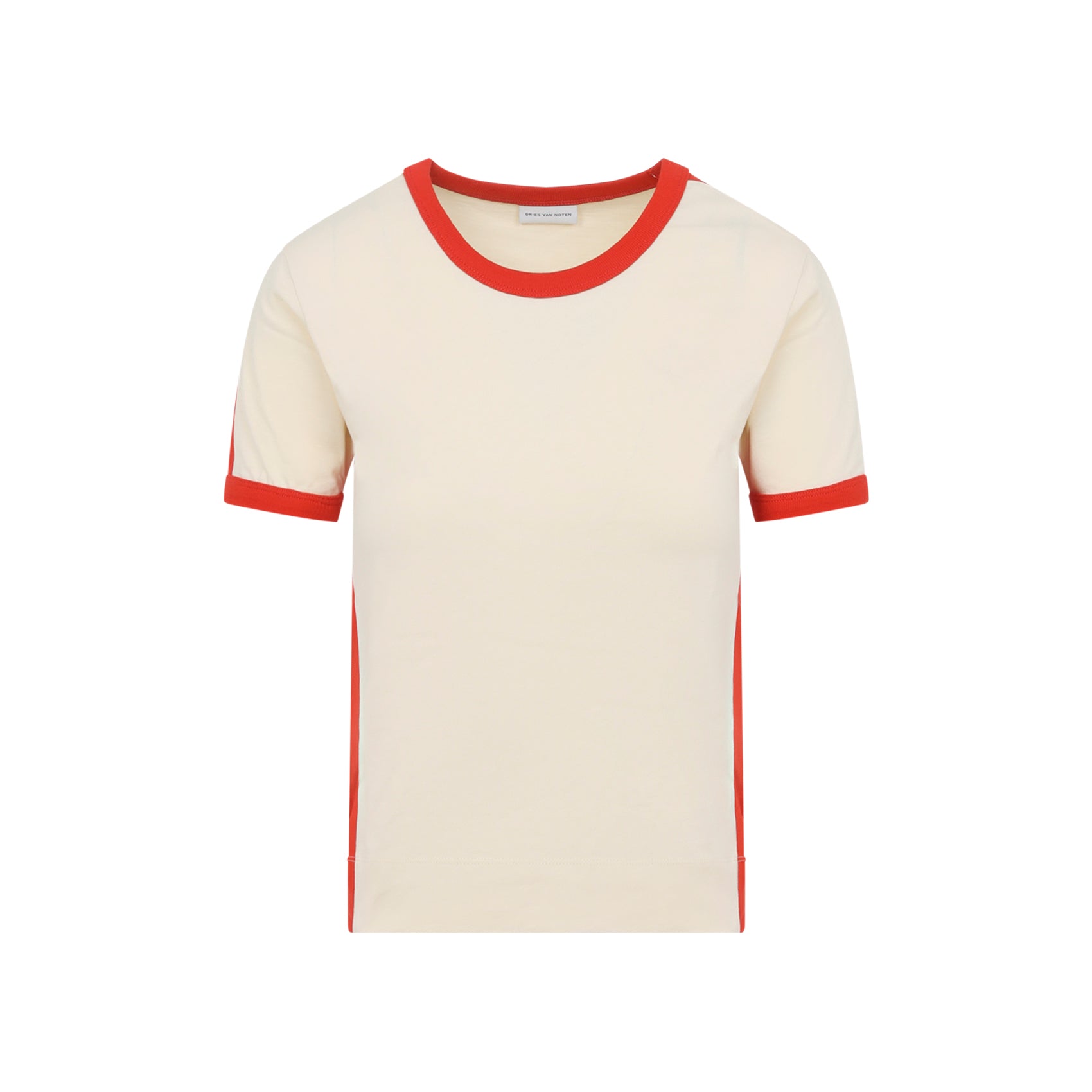 Short-Sleeved Cream Top