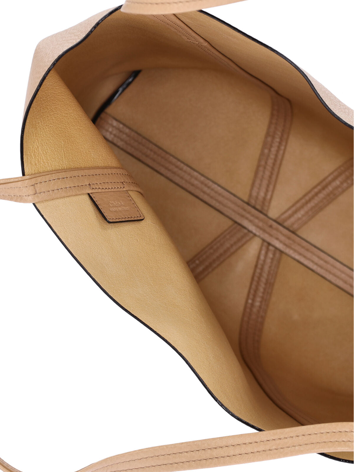 "Spin" Large Tote Bag – Beige