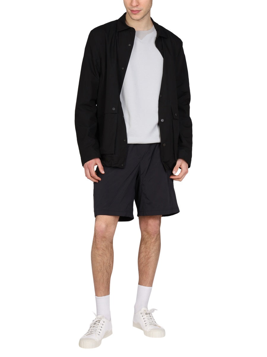 Minimalist Crewneck Sweatshirt With Contrasting Band