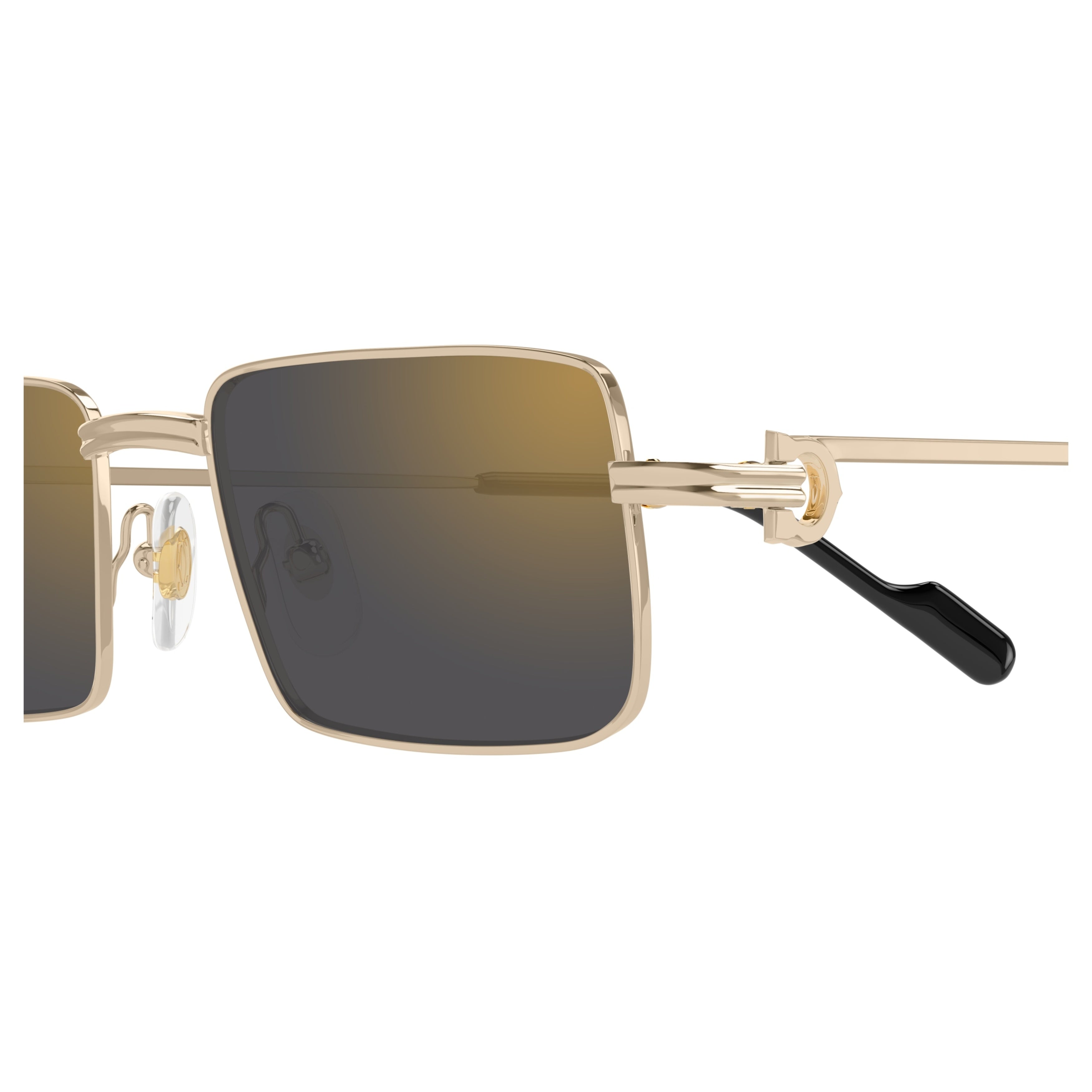 Ct0501s Rectangular Gold-tone Sunglasses