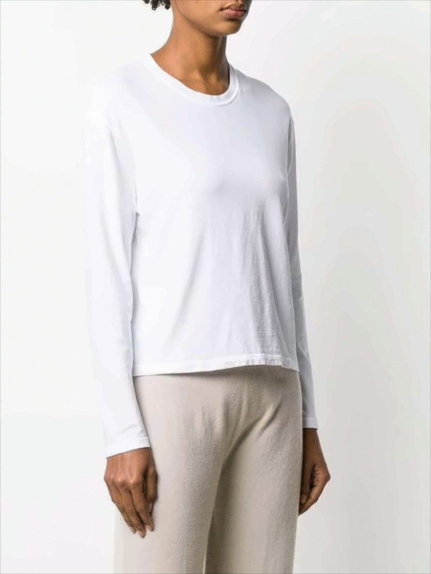 Long-Sleeved Crew Neck Top with Design