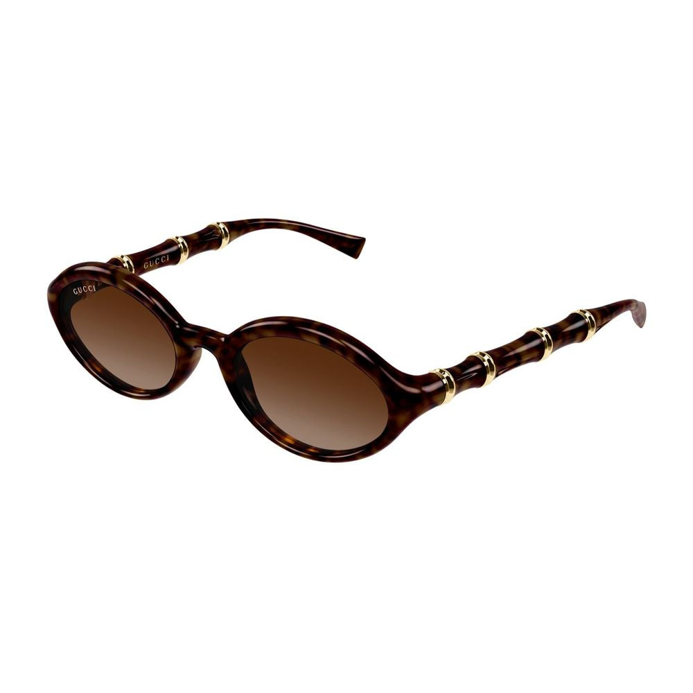 Oval-Shaped Retro-Inspired Sunglasses with Gold Accents GG2059S Linea Sign