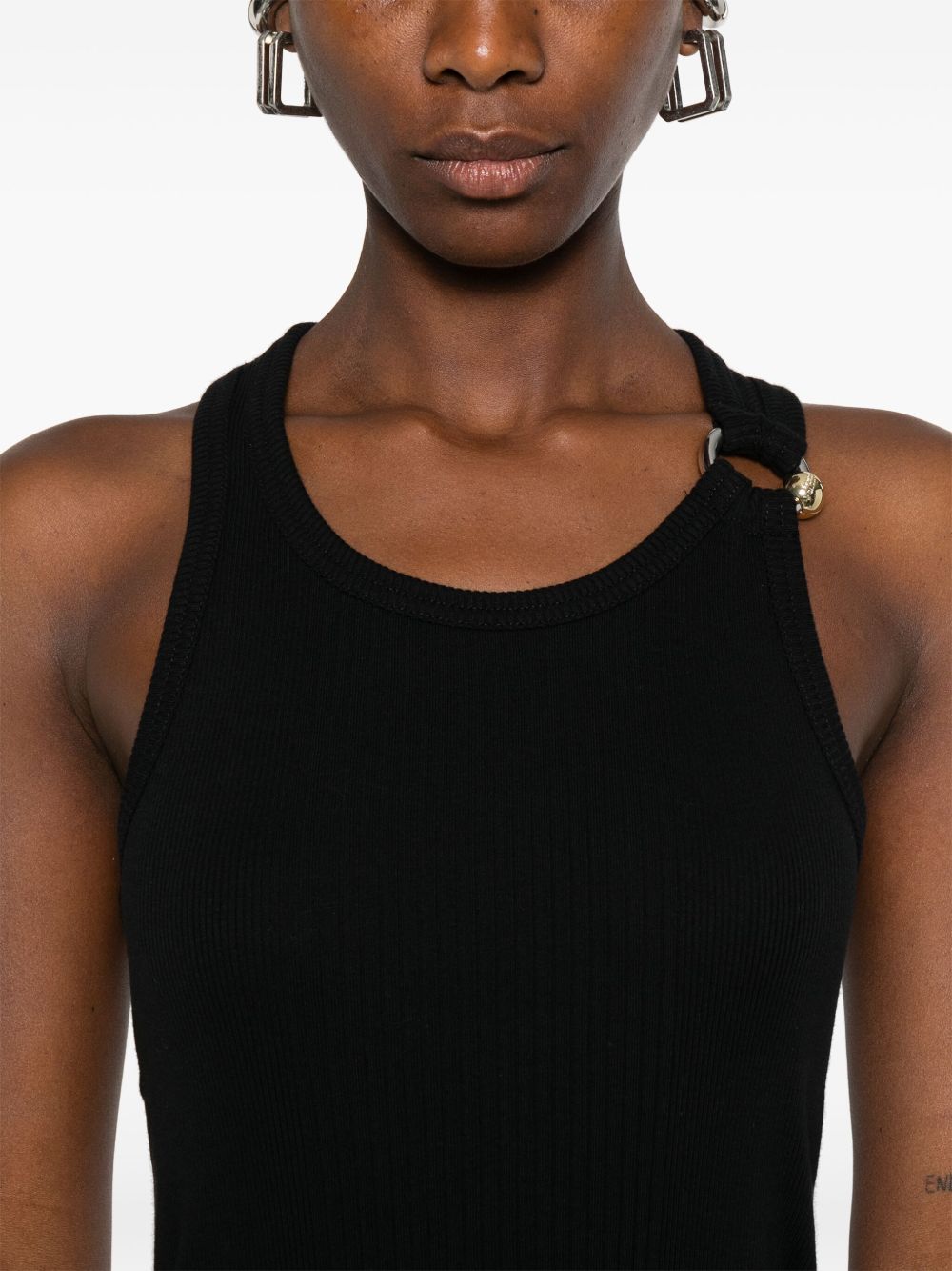 Ribbed Knit Sleeveless Top