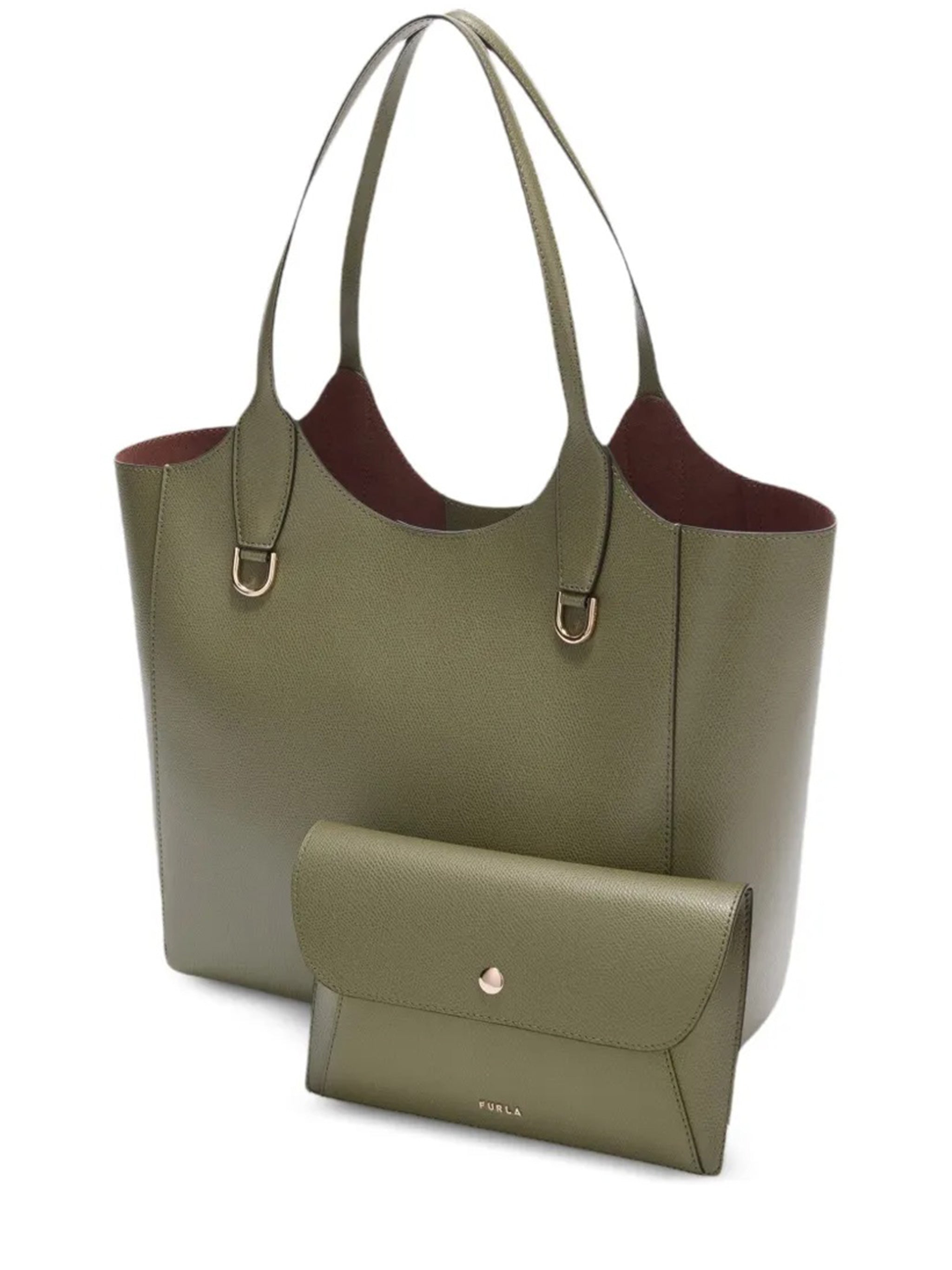 Lea M Tote Textured Leather Handbag