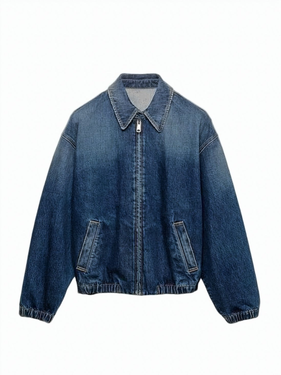 Denim Jacket with Classic Collar