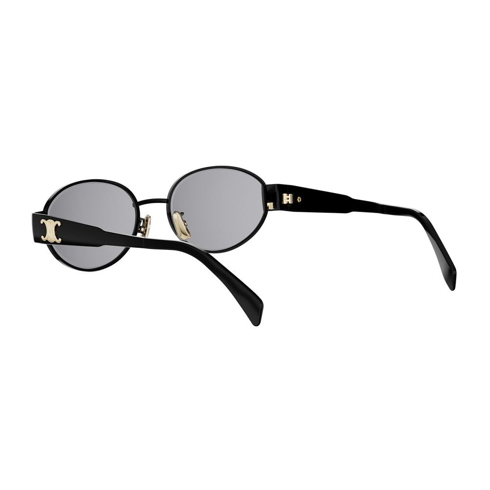 Metal Triomphe Oval Black Metal Triomphe Sunglasses