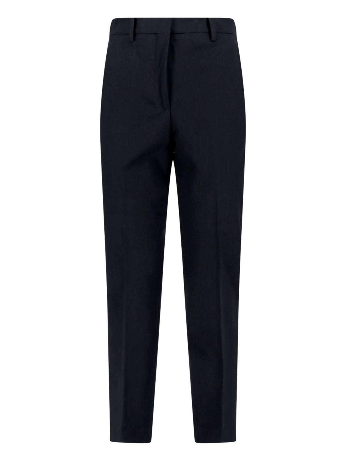 Silk Blend Trousers – Black