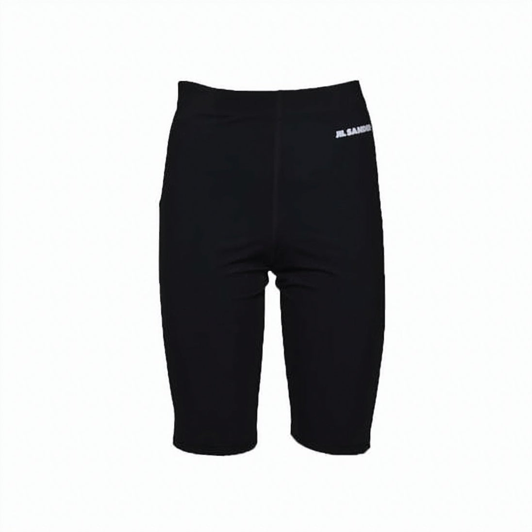 Knee-Length Fitted Shorts with High Waist