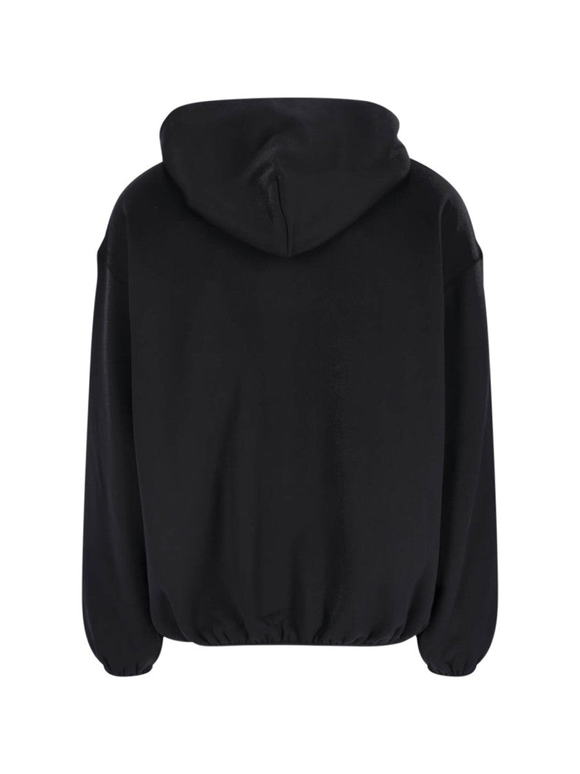 Classic Black Sweater With Round Neckline And Timeless Fit