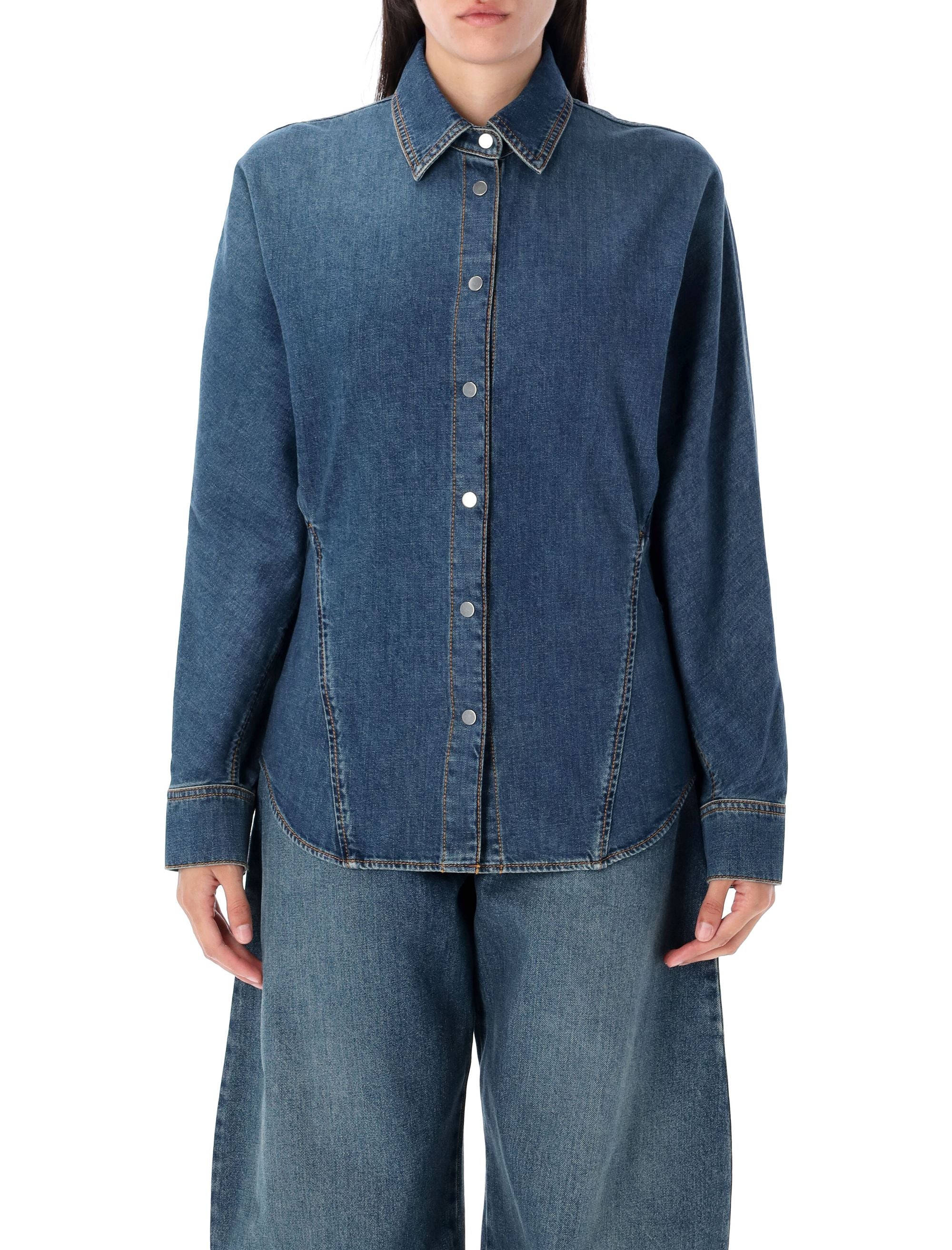 Round Denim Shirt