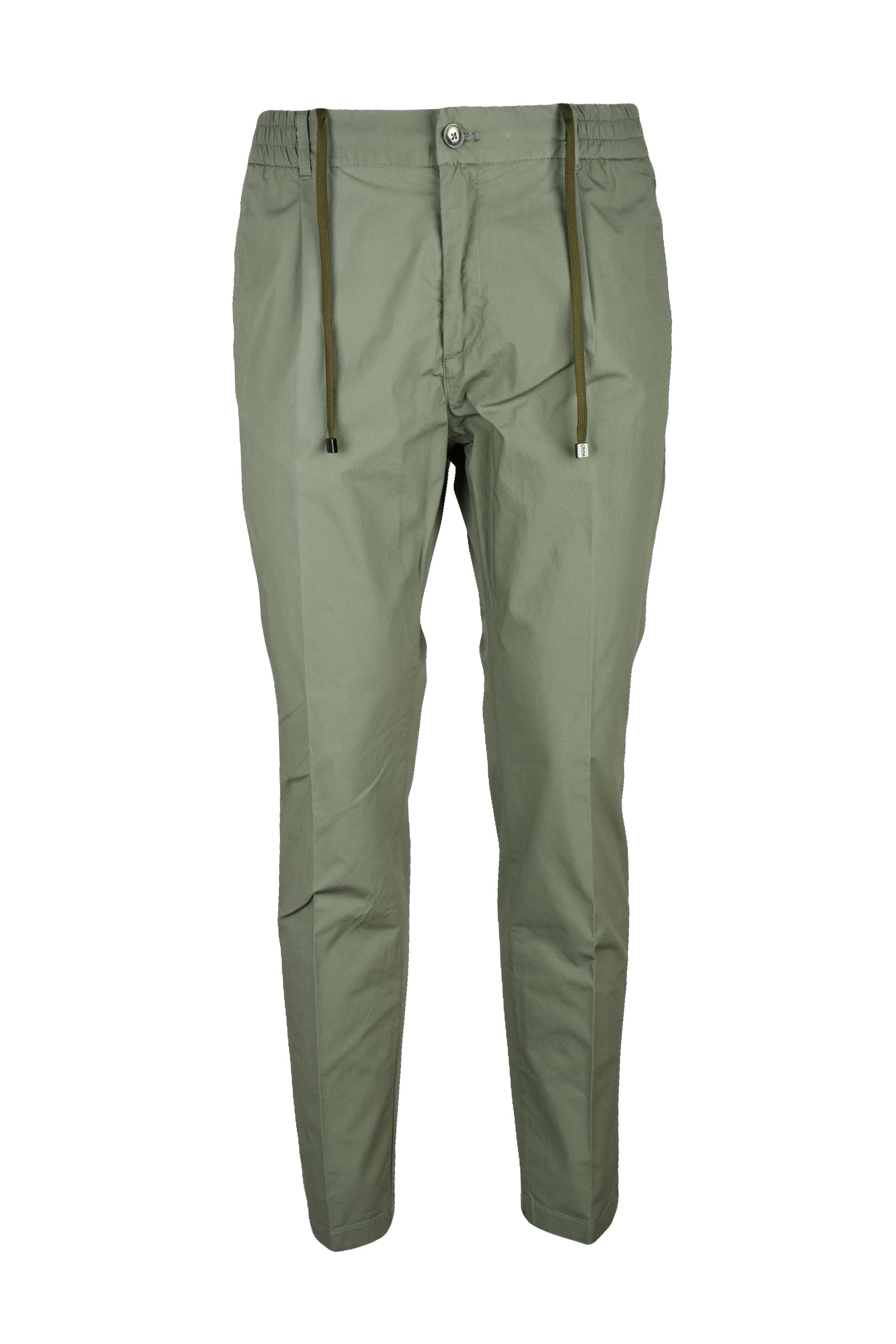 Modern Tapered Pants with Elastic Waistband