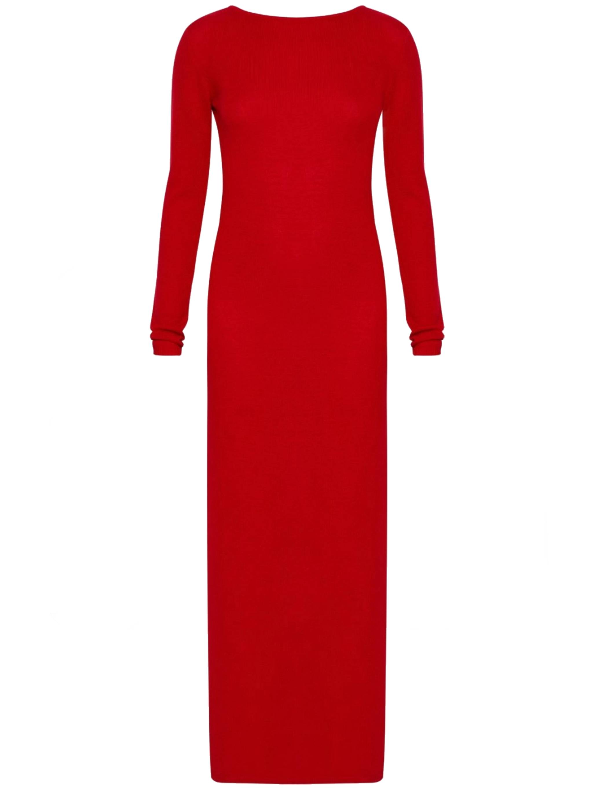 Red Mltgalante Floor-Length Red Knot Dress