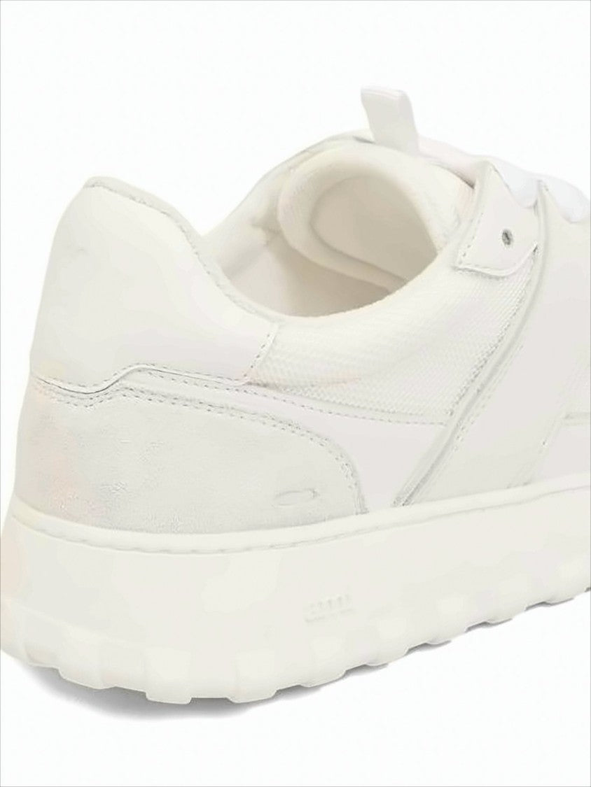 Low-Top Sneakers with Monochromatic Design