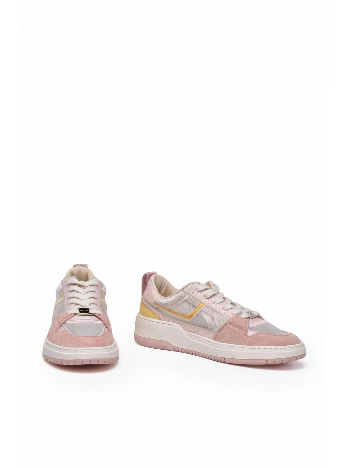 White 'Destiny' Leather Sneakers