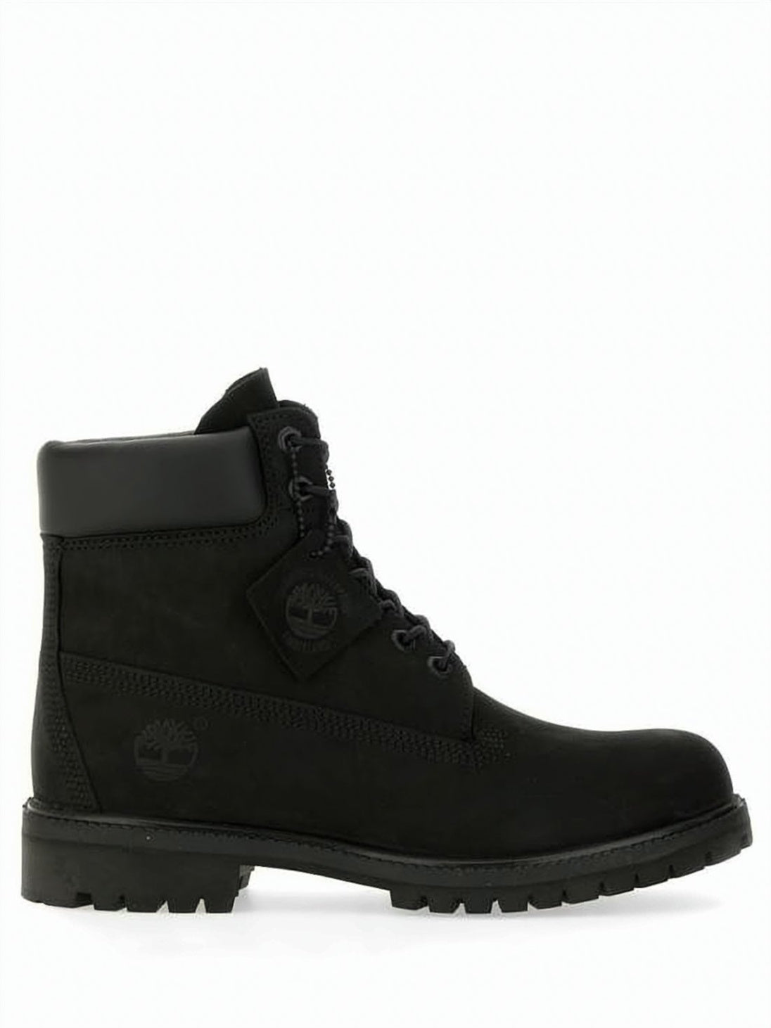 Durable Black Ankle Boots with Padded Collar and Rugged Sole
