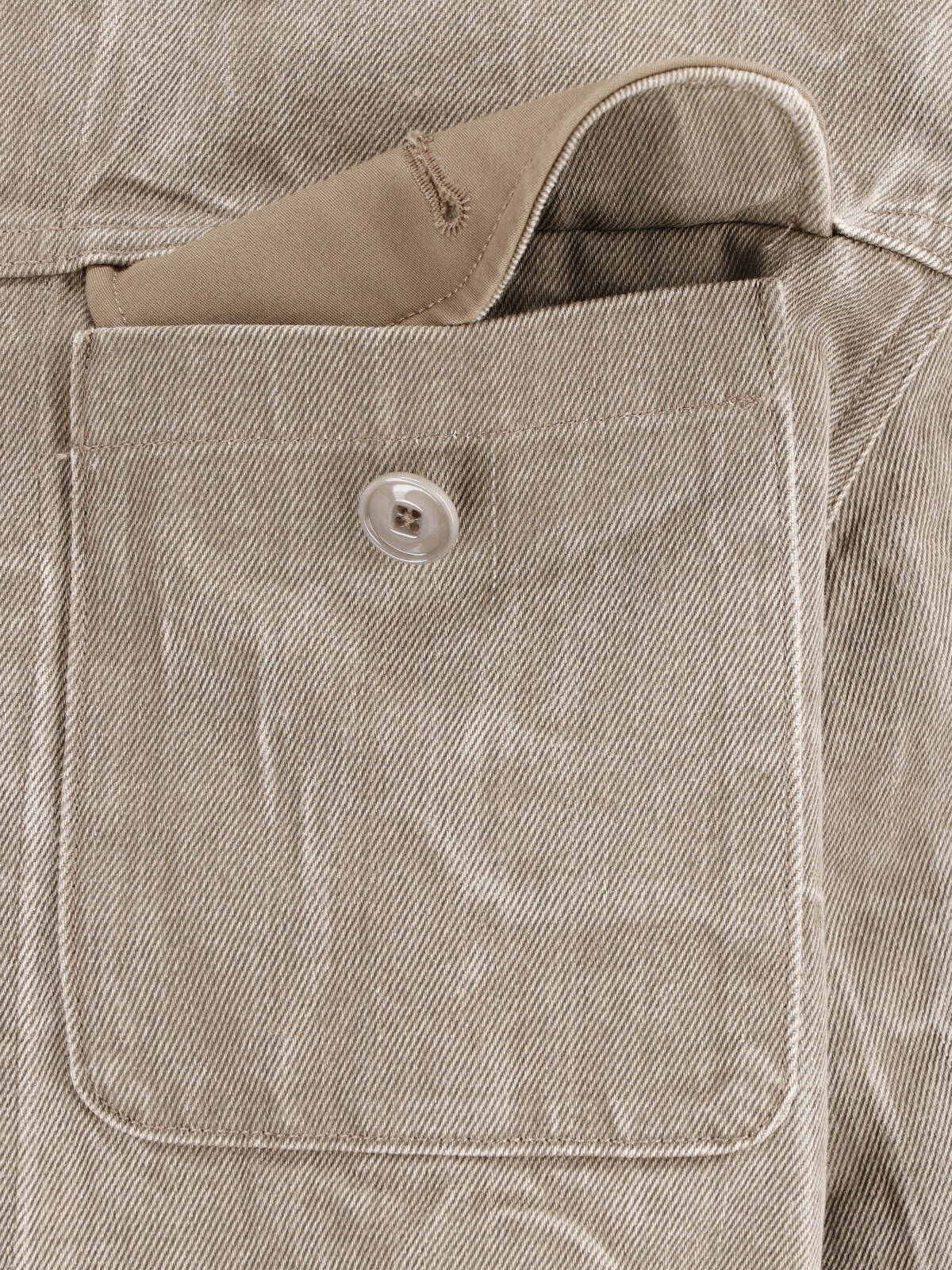 Green Battle Cropped Cotton Jacket