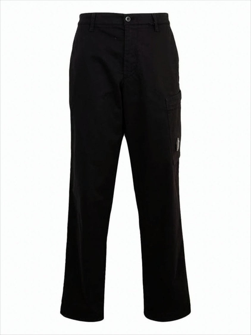 Straight Fit Cargo Pants With Circular Lens Detail
