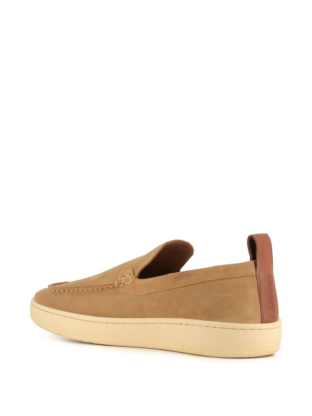 Almond Toe Beige Slip-On Sandals
