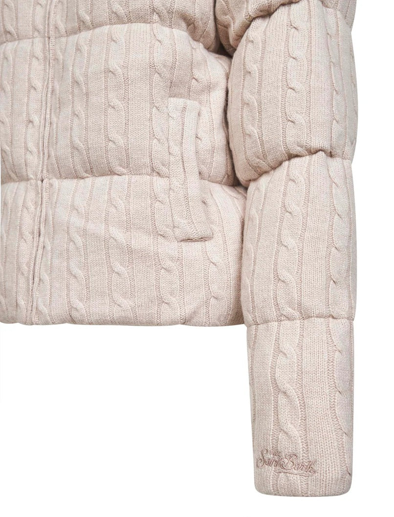 Quilted High Collar Mya Wool Jacket