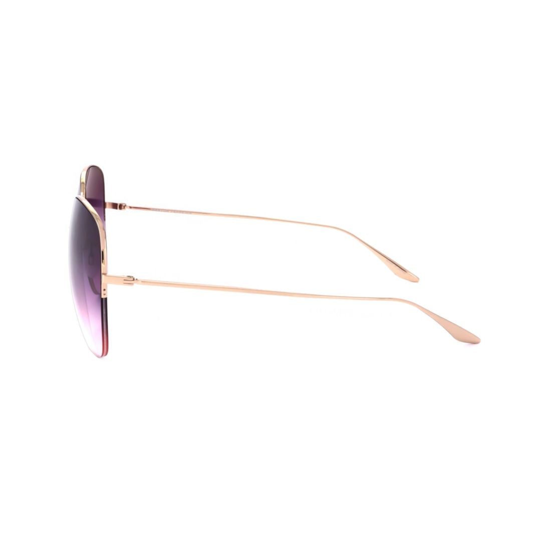 Bp0055 620vf Large Square Gradient-Tinted Sunglasses with Slim Metal Frame