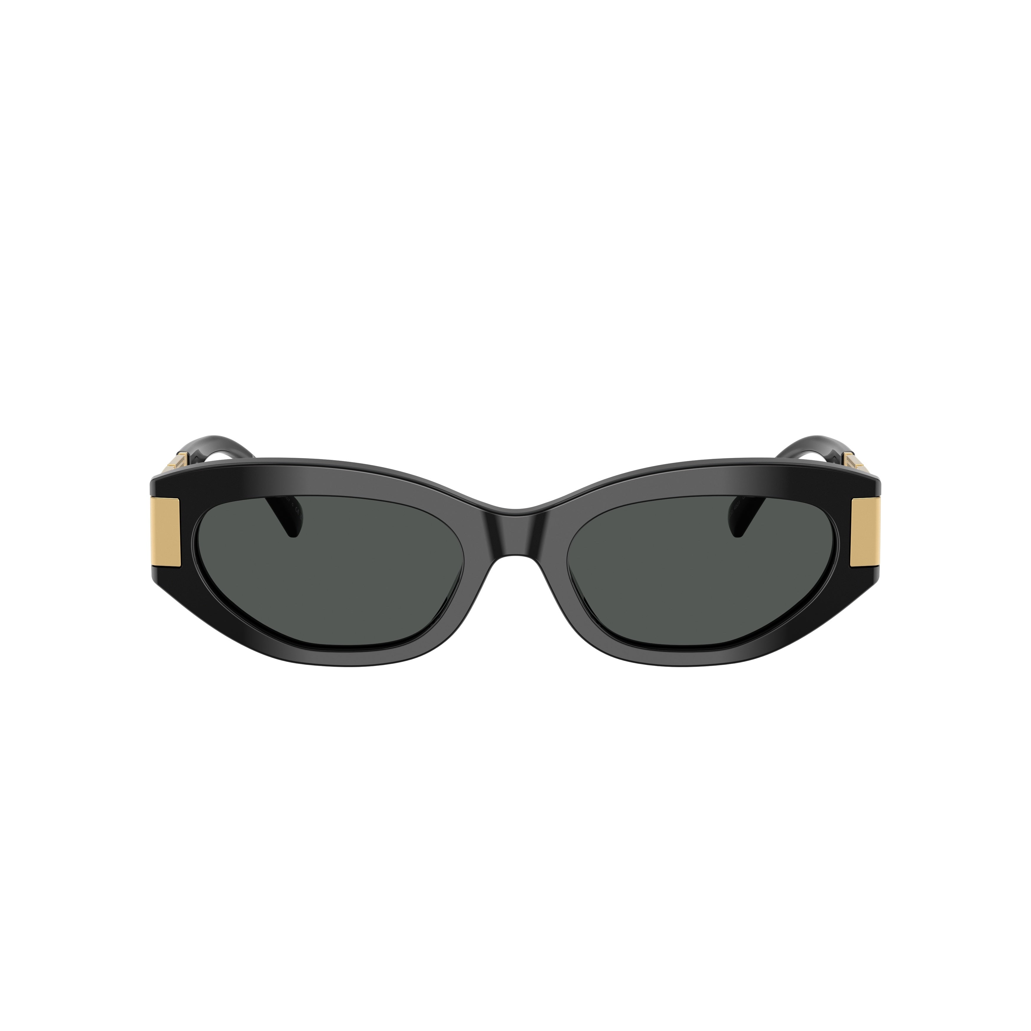0ve4501 Black Acetate Elongated Cat-Eye Sunglasses