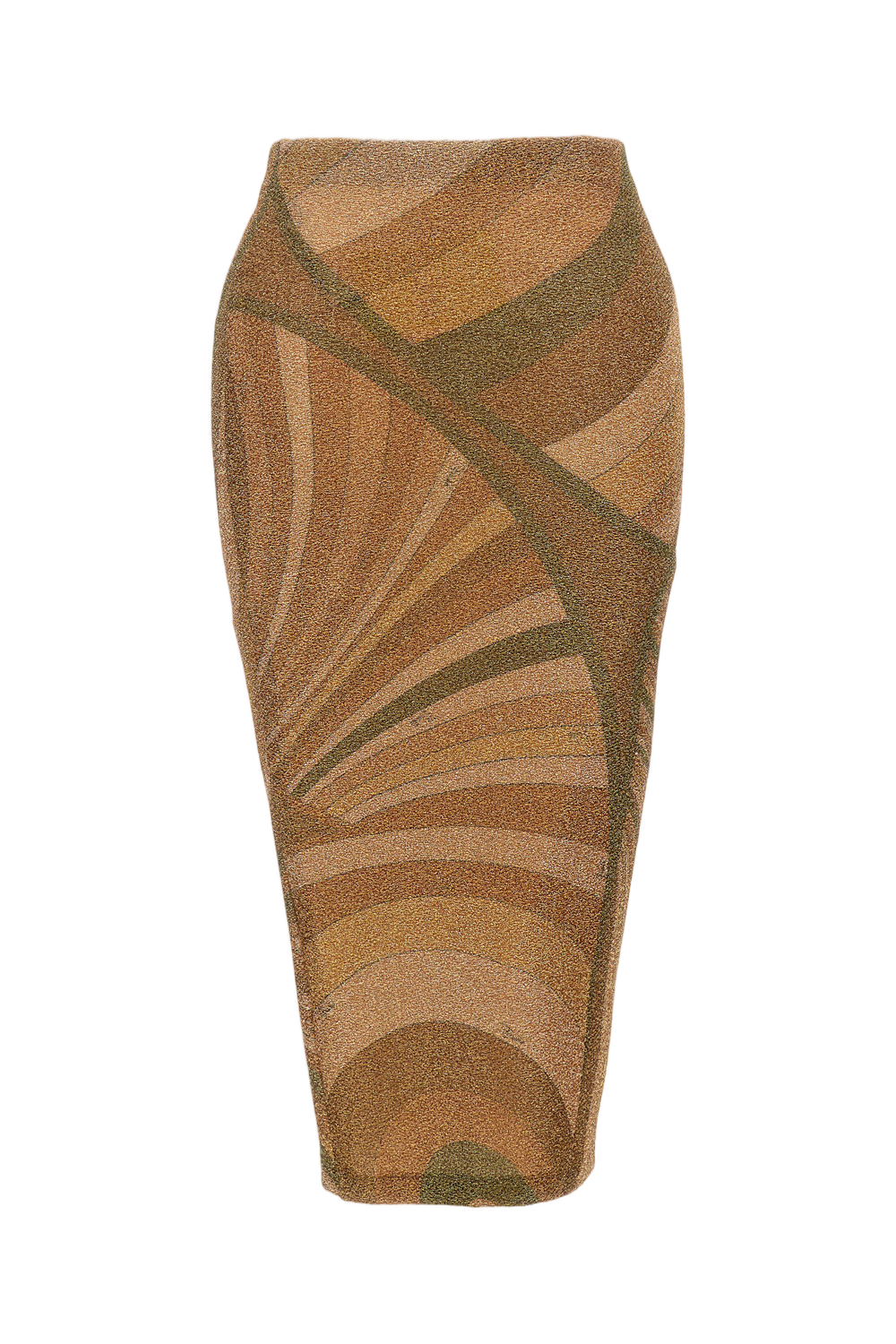 Jersey Lame' Midi Skirt