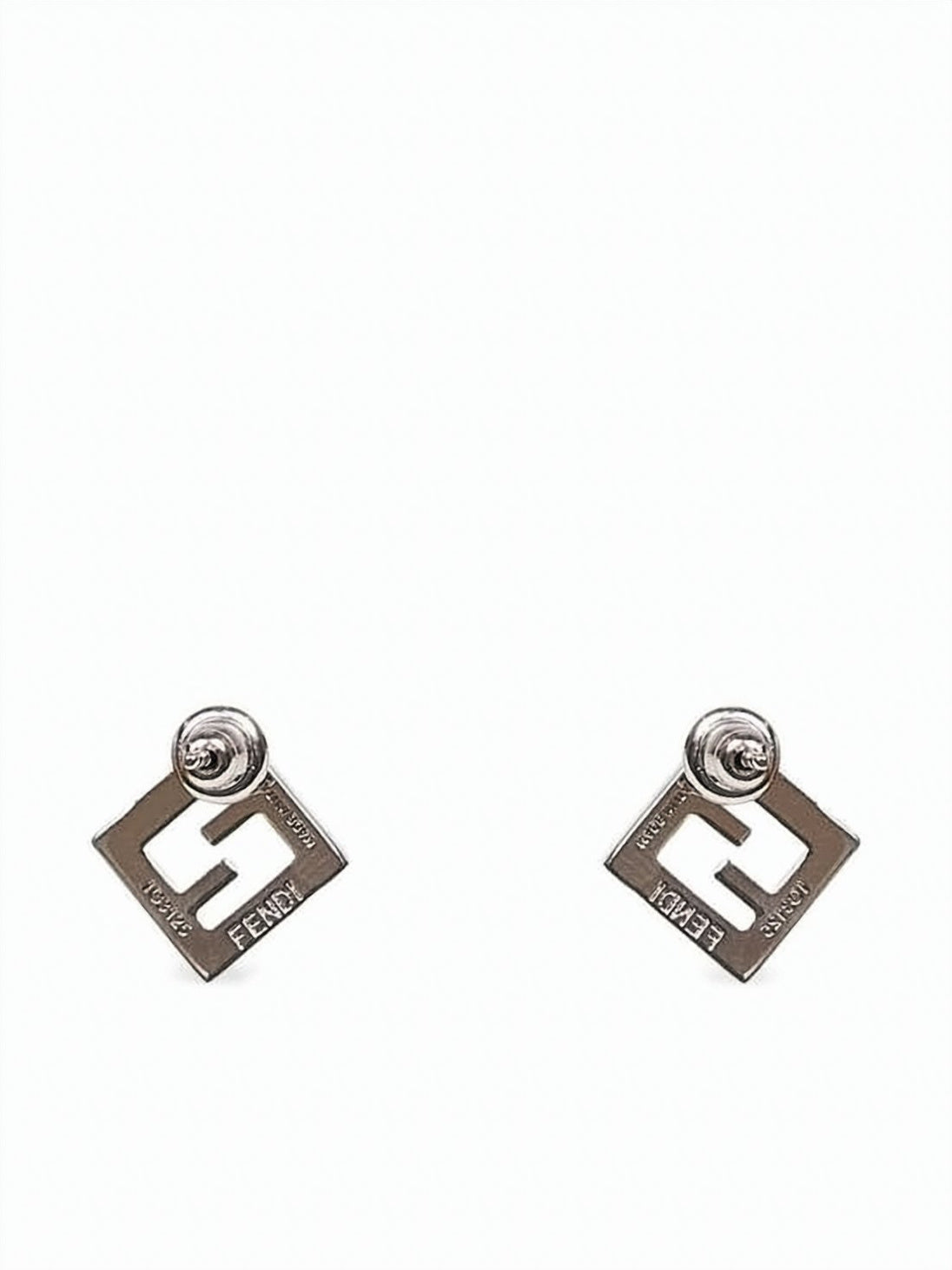 Geometric Silver-Tone Earrings with Crystal Accents