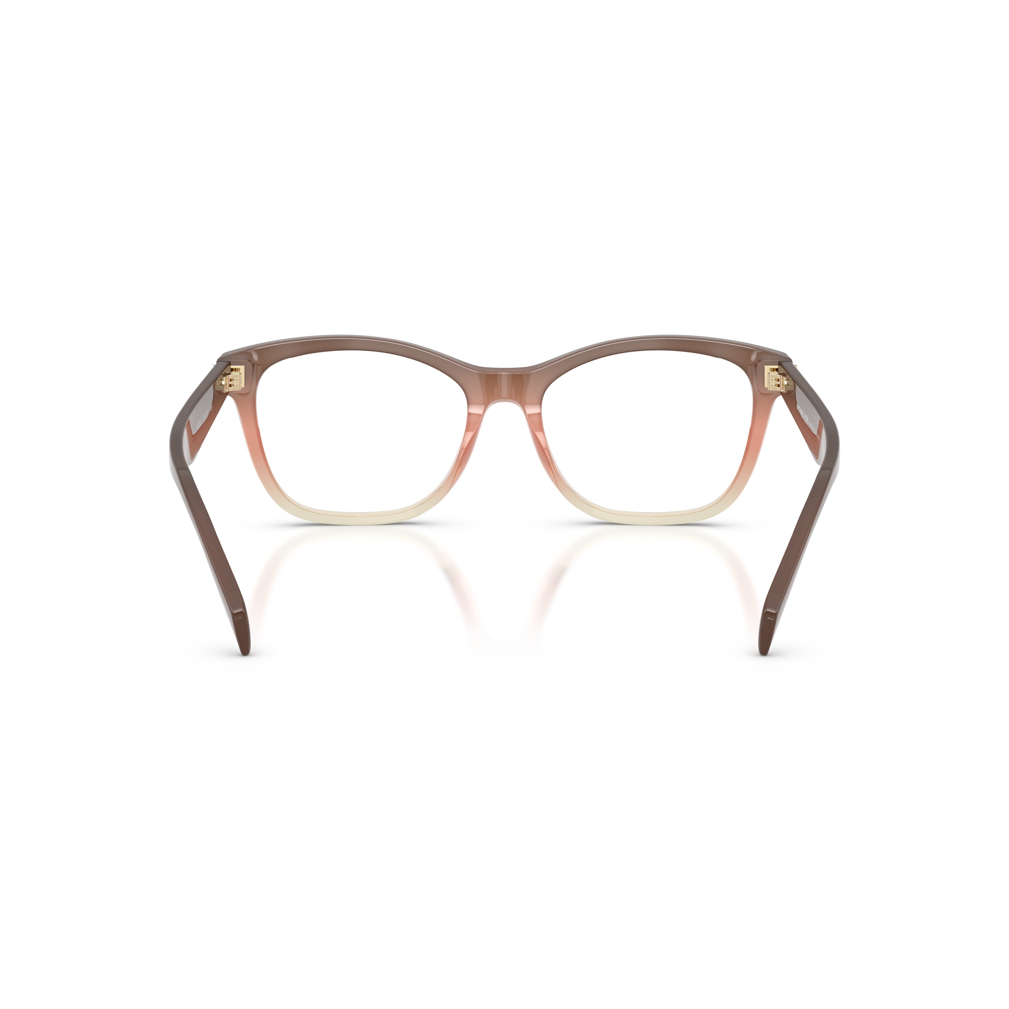 0mk4175d Square Frame Gradient Eyeglasses with Gold Accents
