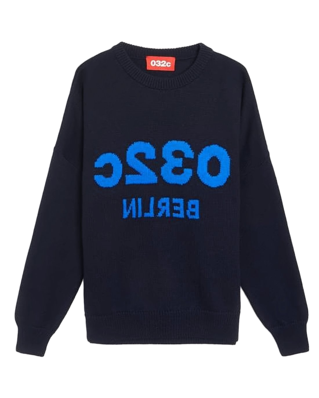 Relaxed Fit Black Merino Wool Sweater