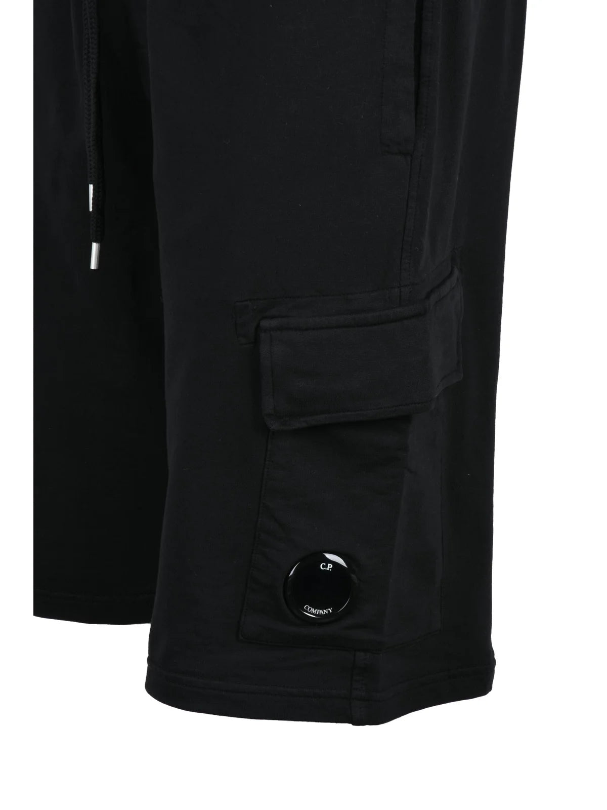 Black Cotton Sweatshorts